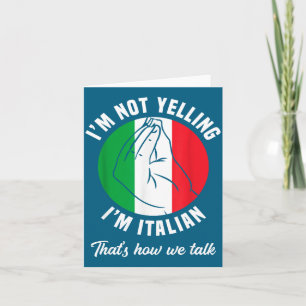 Tarjeta No Estoy Gritando Soy Italiano Cómo Hablamos Diver