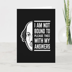 Tarjeta No Estoy Obligado A Cumplir Con La Cita De Shakesp