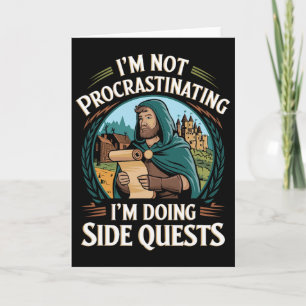 Tarjeta No Estoy Procrastinando Misiones Laterales Diverti