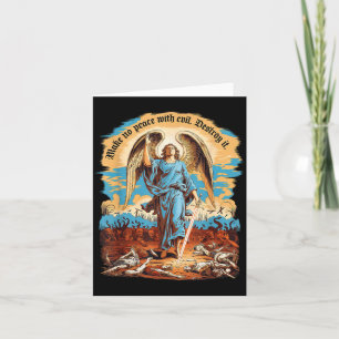 Tarjeta No Hagas La Paz Con El Mal Arcángel Miguel Jesús V