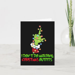 Tarjeta No hago Navidades que coincidan con la familia de