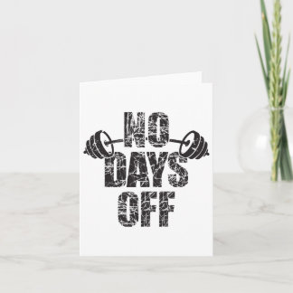 Tarjeta No hay días para que el culturista diga Barbell Bo