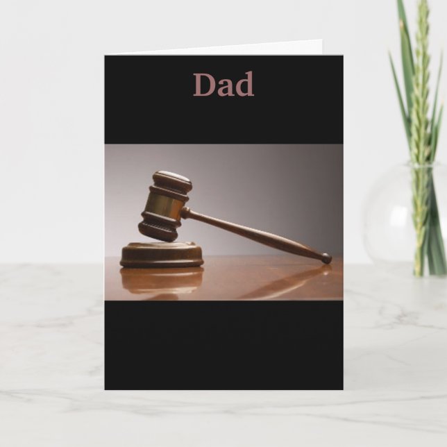 Tarjeta ¡No hay discusión, mi papá es grande! (Anverso)