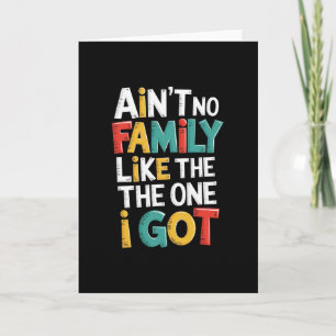 Tarjeta No hay familia como la que tengo con la familia co