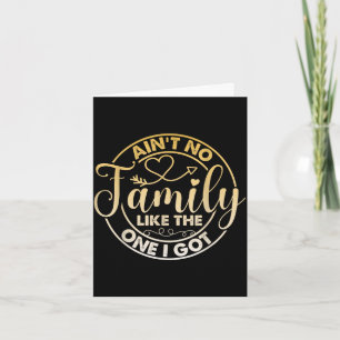 Tarjeta No hay familia como la que tiene una reunión famil