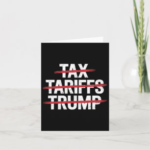 Tarjeta No hay impuestos, ni trucos, ni protesta contra Tr