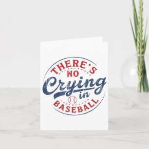Tarjeta No Hay Lloros En El Béisbol Funny Game Day Base