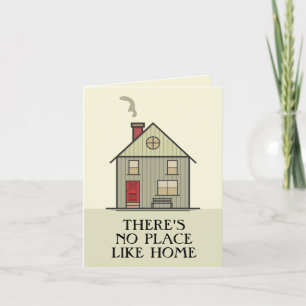 Tarjeta No Hay Lugar Como el Hogar Frase Casa
