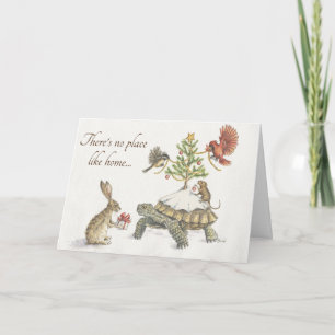 Tarjeta ¡No hay lugar como el hogar para las vacaciones!