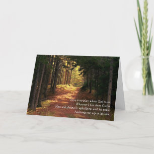 Tarjeta No hay lugar donde Dios no esté