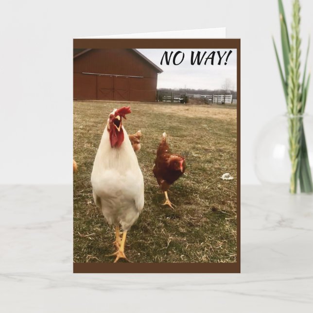 TARJETA NO HAY MANERA DE QUE NO PUEDAS SER LA CARTA "80" (Anverso)