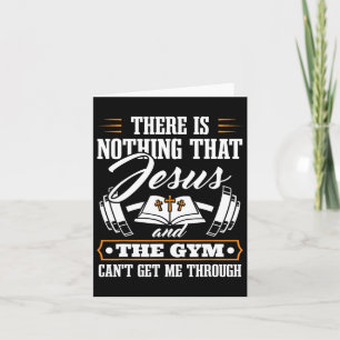 Tarjeta No Hay Nada Que Jesús Y El Cristiano Gimnasio