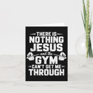 Tarjeta No hay nada que Jesús y Gym no puedan meterme