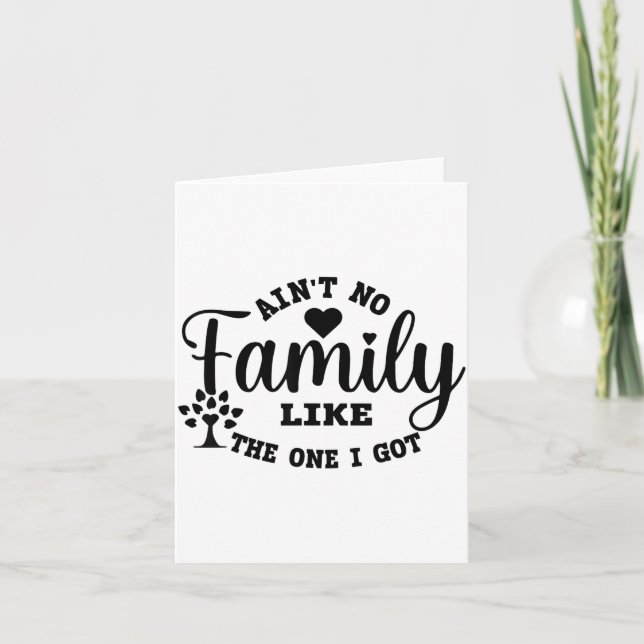 Tarjeta No Hay Ninguna Familia Como La Que Tengo Conjunto  (Anverso)