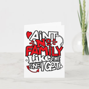Tarjeta No Hay Ninguna Familia Como La Que Tengo Familia P