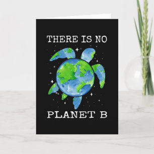 Tarjeta No Hay Planeta B Diseño De Tortuga Regalos Del Día