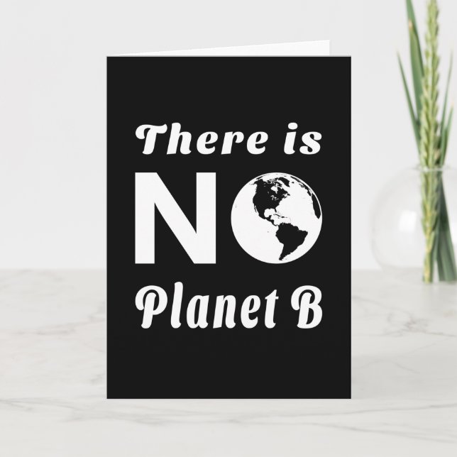 Tarjeta No Hay Planeta B Que Proteja El Día Mundial De La  (Anverso)