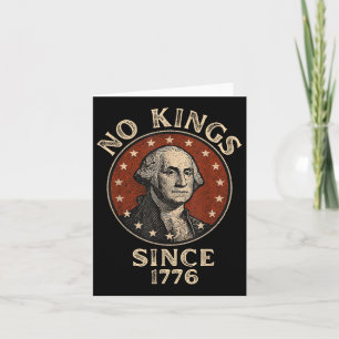Tarjeta No hay reyes desde 1776 patriotas que salven la de