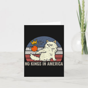 Tarjeta No hay reyes en Estados Unidos contra Trump