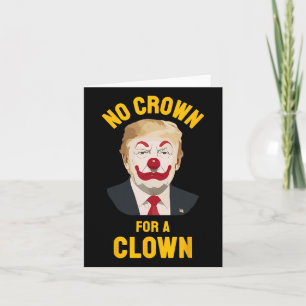 Tarjeta No hay reyes en Estados Unidos contra Trump