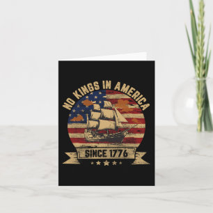 Tarjeta No Hay Reyes En Estados Unidos Desde 1776.