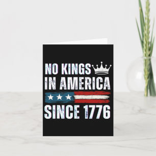 Tarjeta No Hay Reyes En Estados Unidos Desde 1776 18