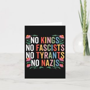 Tarjeta No hay reyes en Estados Unidos, no hay fascistas q