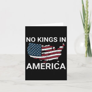 Tarjeta No hay reyes en Estados Unidos que engañen a Trump