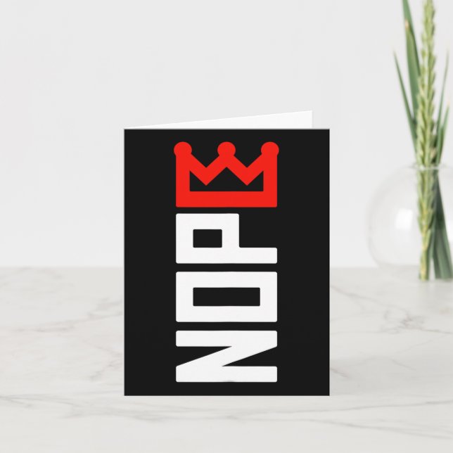 Tarjeta No hay reyes que protesten contra el Rótulo vertic (Anverso)