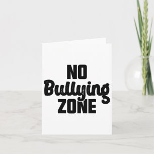 Tarjeta No hay zona de bullying Stop bullying Kindness Nar