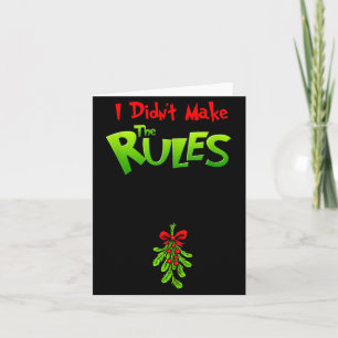 Tarjeta No Hice Las Reglas - Navidades Traviesas