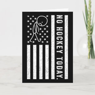 Tarjeta No Hockey Hoy, Funny Nosotros Bandera Para Amantes