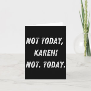 Tarjeta No Hoy Karen