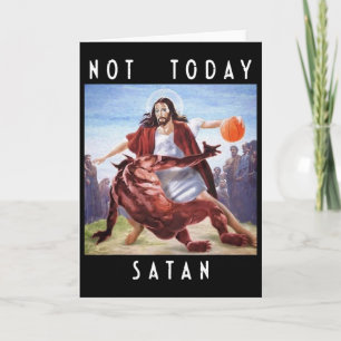 Tarjeta No Hoy Satanás Jesús Vs Satan En Bysketbyll