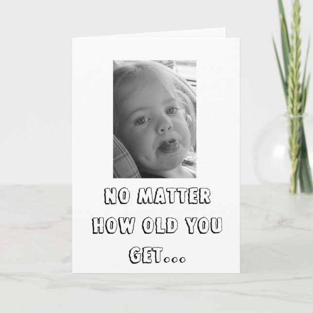 TARJETA NO IMPORTA CÓMO ES VIEJO USTED CONSIGUE… (Anverso)