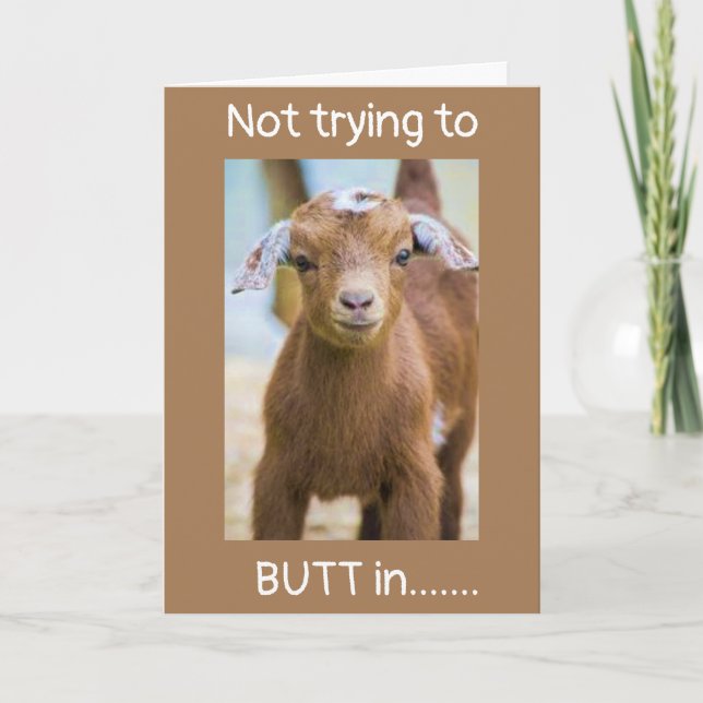 TARJETA NO INTENTAR **BUTT* EN TU (CUMPLEAÑOS 70) (Anverso)