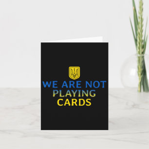 Tarjeta No Jugamos Cartas Trump Zelensky Apoya Al Reino Un