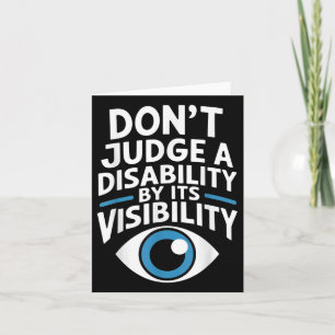 Tarjeta No Juzguen A La Conciencia De Maestros Discapacita