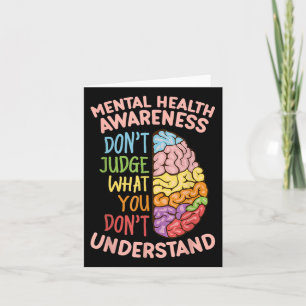 Tarjeta No juzguen lo que no entienden de la salud mental