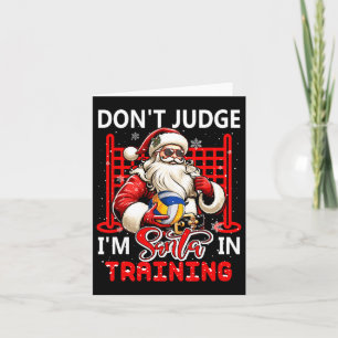 Tarjeta No Juzgues Soy Santa Chiste Divertido Entrenamient