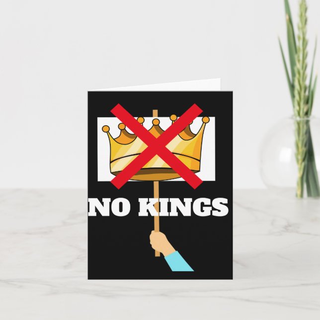 Tarjeta No Kings Greeting Card (Anverso)