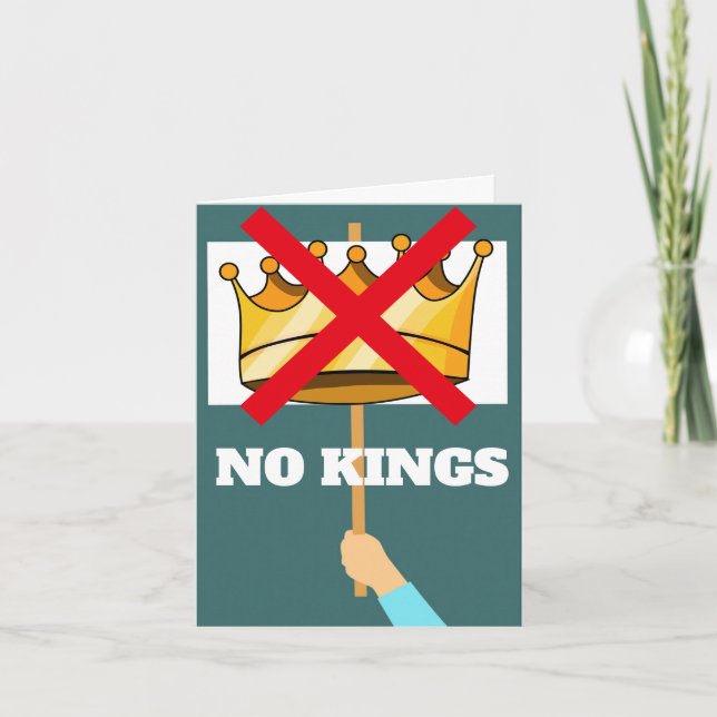 Tarjeta No Kings Greeting Card (Anverso)