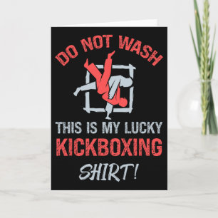 Tarjeta No Laves Esto Es Mi Camiseta De Kickboxing Afortun