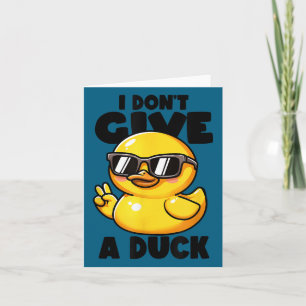 Tarjeta No le doy a los amantes de los patos divertido due