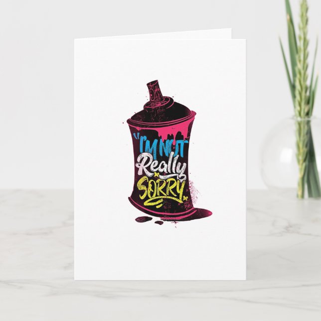 Tarjeta No lo siento mucho (Anverso)