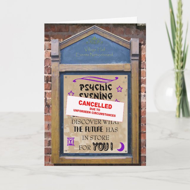 Tarjeta No lo vi venir (Anverso)