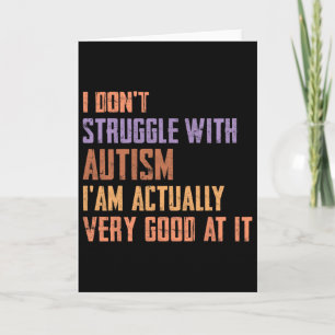 Tarjeta No Lucho Contra El Autismo En Realidad Soy Muy Bue
