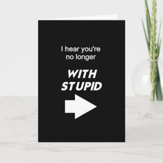 Tarjeta No más con estúpido