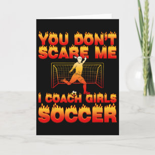 Tarjeta No Me Asustas Entreno Fútbol De Niñas Divertido