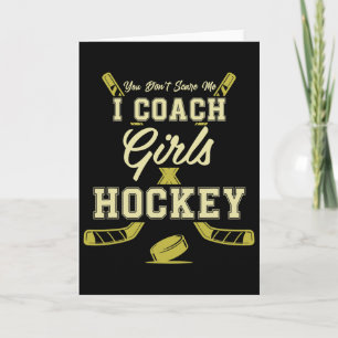 Tarjeta No Me Asustas Entreno Hockey Sobre Hielo Femenino